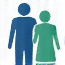 Two people icon representing social interaction