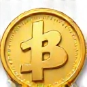 Stylized gold coin icon